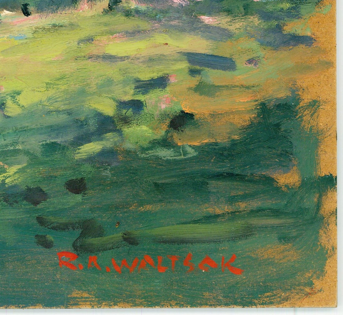 Robert Waltsak (NJ,b 1944) oil painting - 8