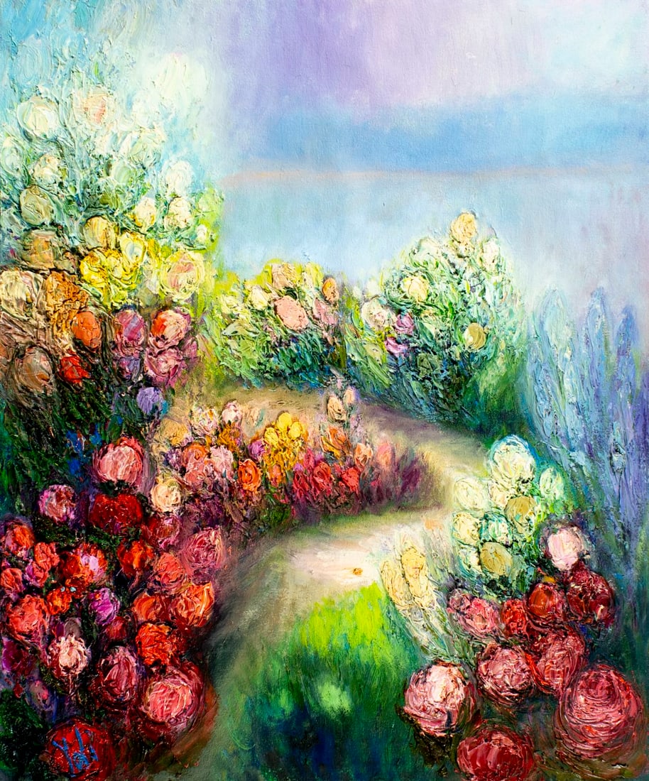 Yolanda Razzeto (Peru,1948-?) oil painting (1 of 13)