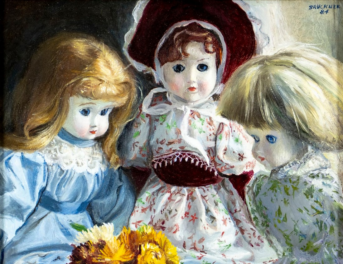 Bruckner (US,20C) oil painting (1 of 13)