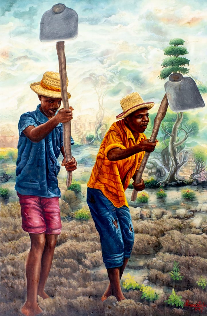 Florestal Esdras (Haiti,20/21C) oil painting (1 of 12)