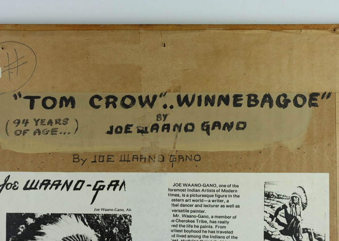 Joe Waano Gano (CA,1906-1982) watercolor painting antique - 15