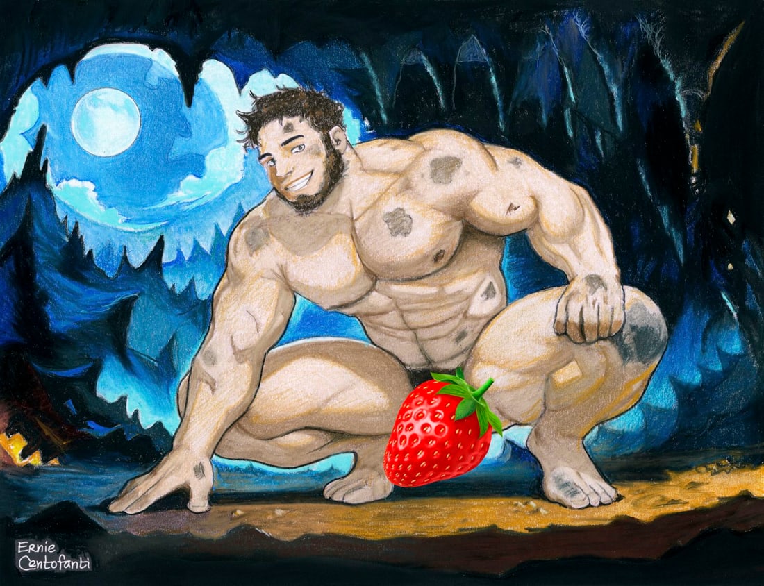 Ernie Centofanti (CA,b 1956) pastel painting: ARTIST: Ernie Centofanti (California, born 1956) TITLE: Male Nude MEDIUM: pastel on paper CONDITION: Very good. ART SIZE: 10 x 13 inches / 25 x 33 cm