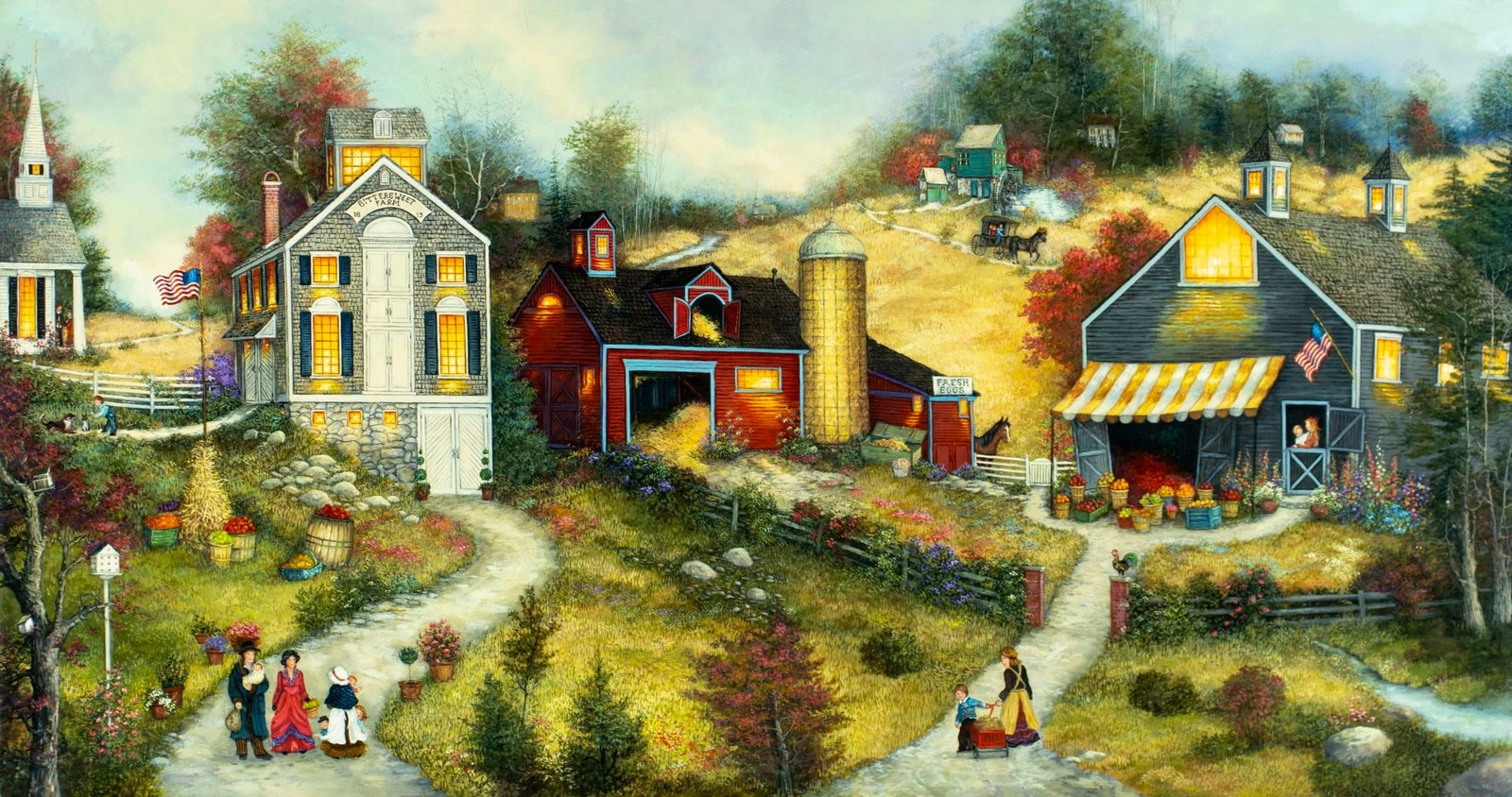 Linda Nelson Stocks (CT,1938-2011) oil painting (1 of 12)