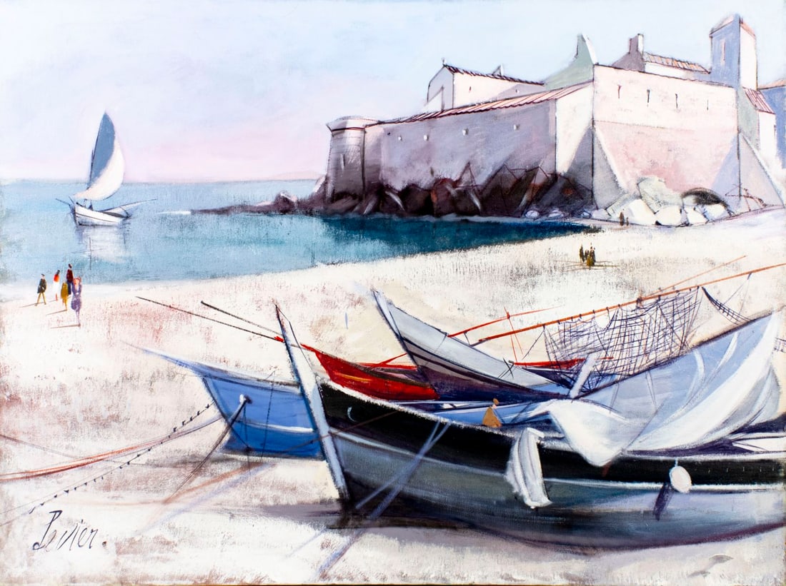 Charles Levier (French,NY,CA,1920-2003) oil painting - 3