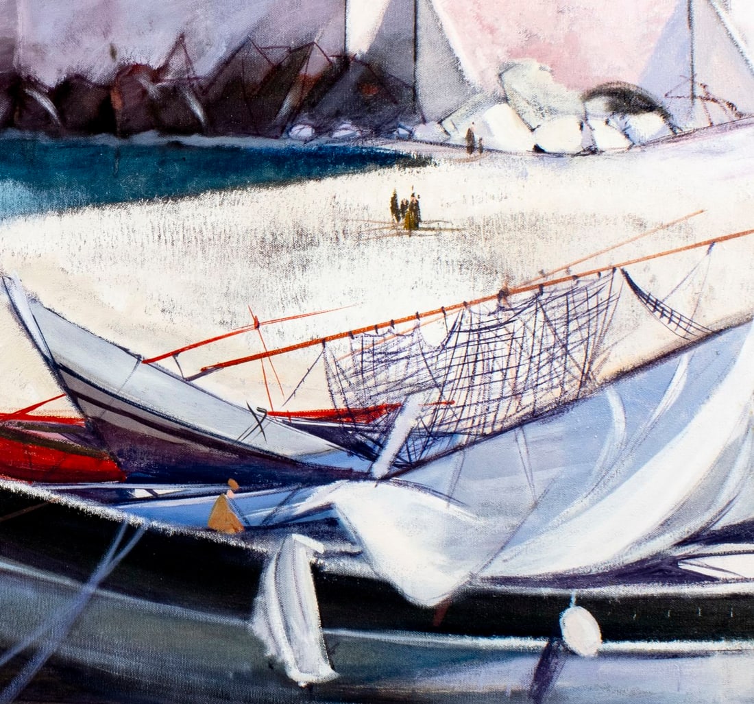 Charles Levier (French,NY,CA,1920-2003) oil painting - 7
