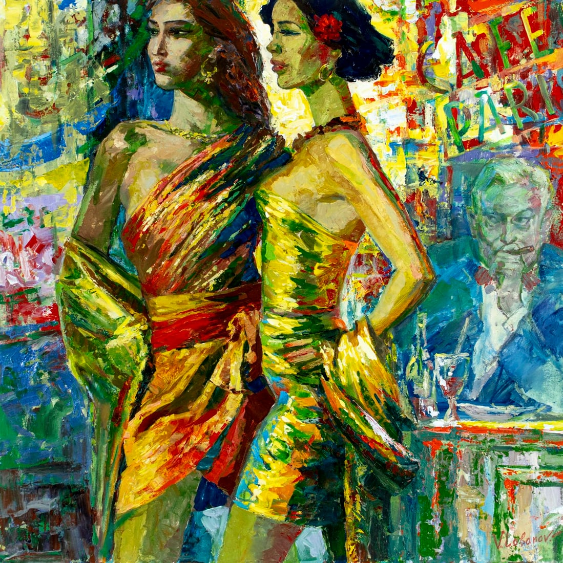 Vladimir Lobanov (Ukraine,NY,20/21C) oil painting (1 of 15)