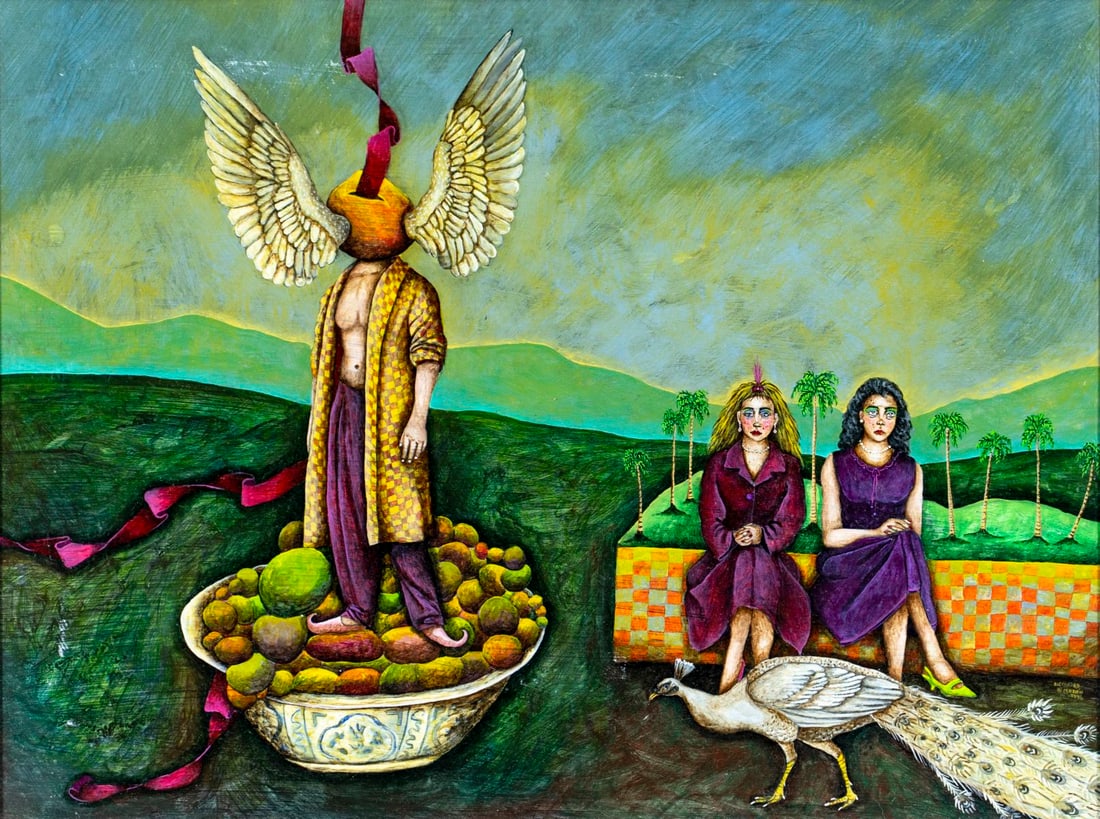 Alejandro Mazon (Cuba,NY,b 1962) oil painting (1 of 13)