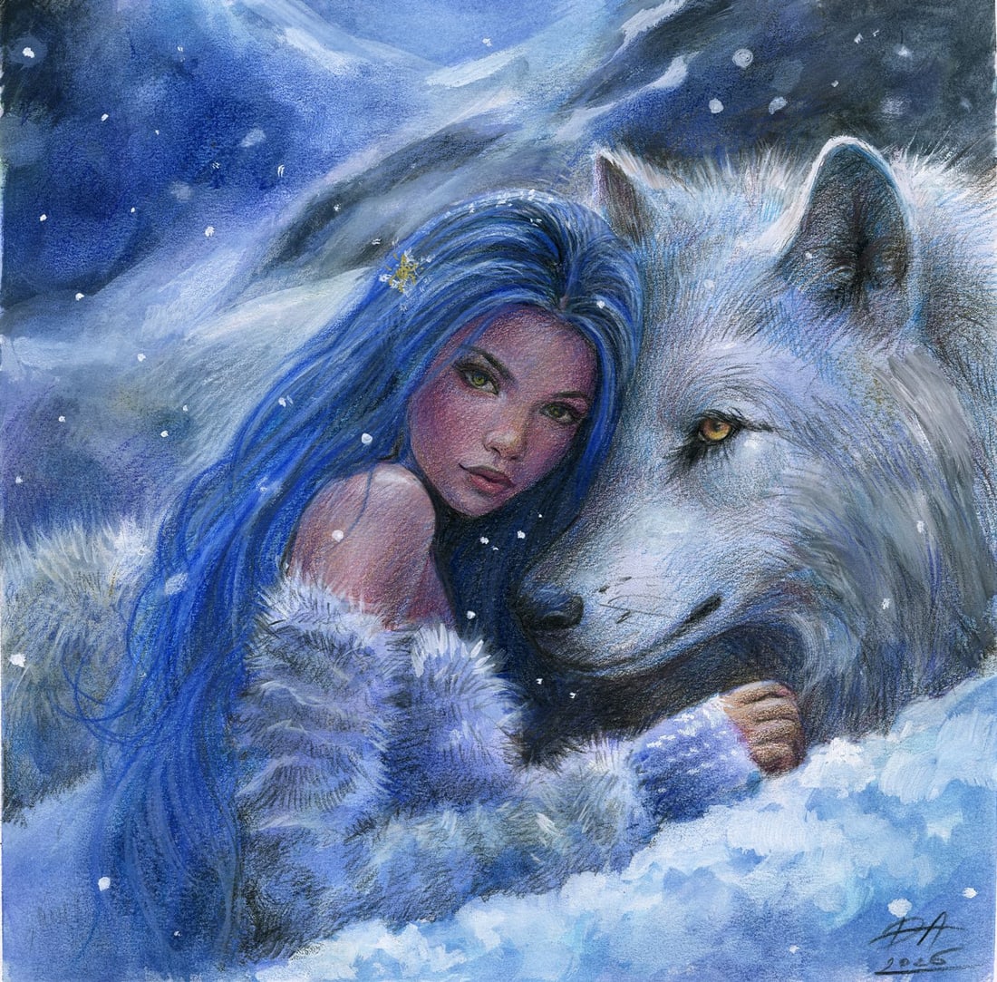 Olena Dmytrazh (Ukraine,b 1989) pastel painting (1 of 12)