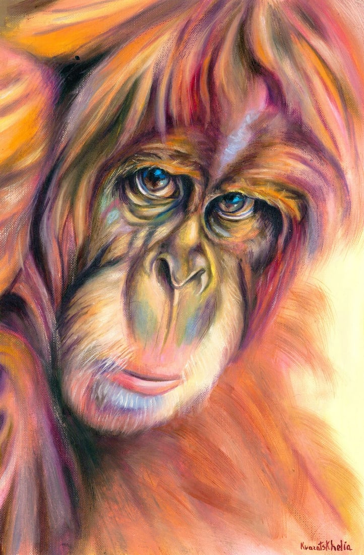 Alina Kvaratshelia (Ukraine,20/21C) oil painting (1 of 12)