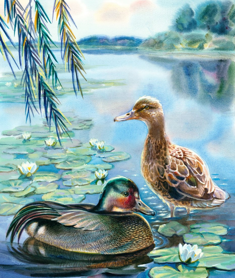 Ivan Kozlov (Russia,1937-?) watercolor painting (1 of 13)