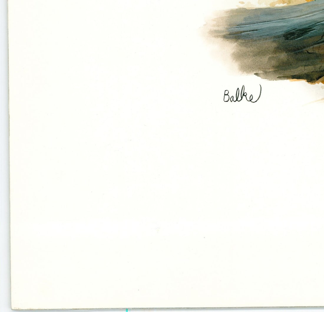 Don Balke (NC,1933-?) gouache painting - 8