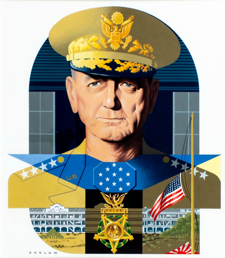 Howard Koslow (NJ,NY,1924-2016) oil painting (1 of 14)