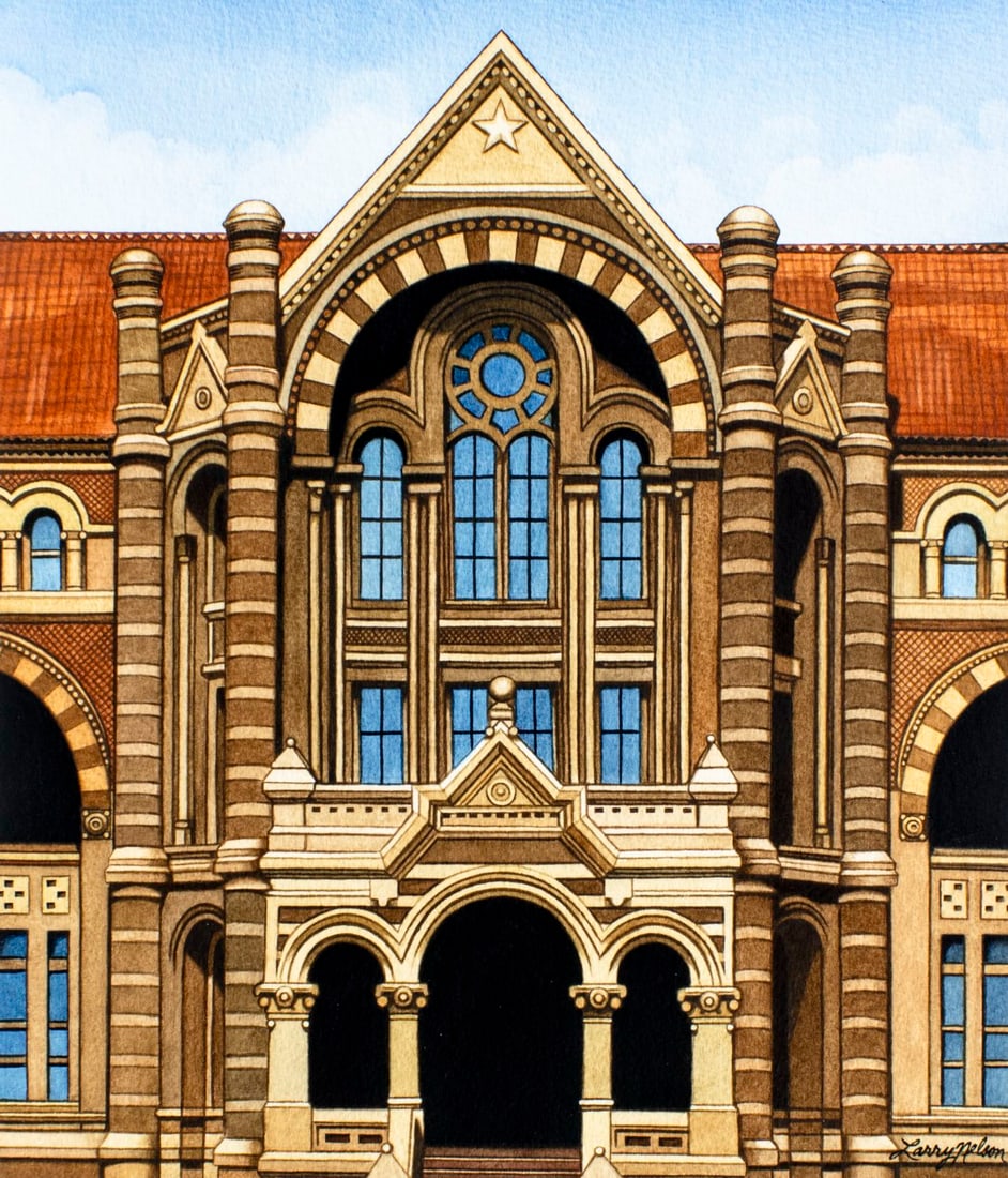 Larry Nelson (NJ,20C) watercolor painting (1 of 13)