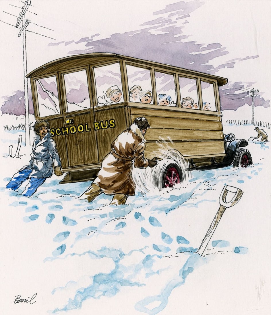 Basil Smith (UK,1925-2010) watercolor painting (1 of 14)