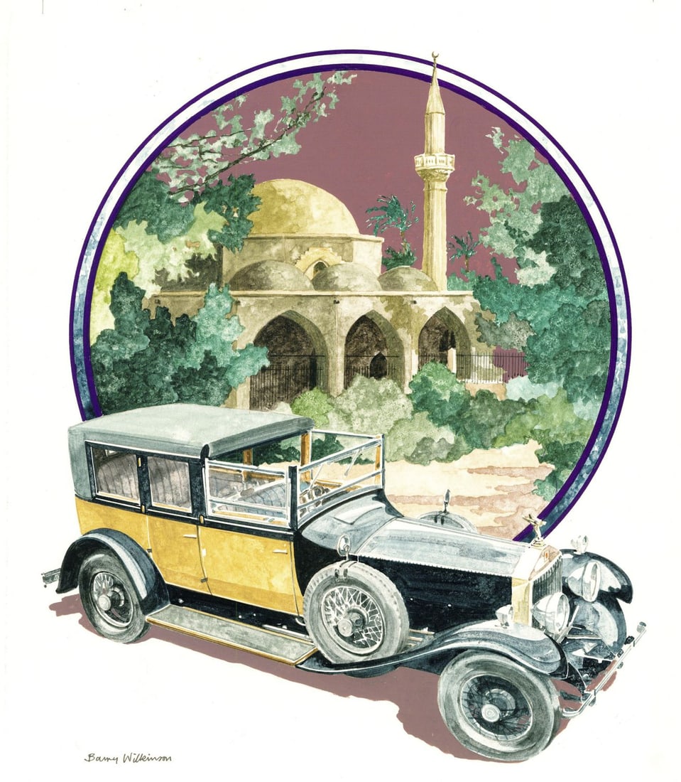 Barry Wilkinson (UK,1923-2007) watercolor painting (1 of 13)