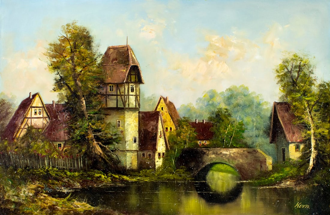 C Kern (German,20C) oil painting (1 of 14)