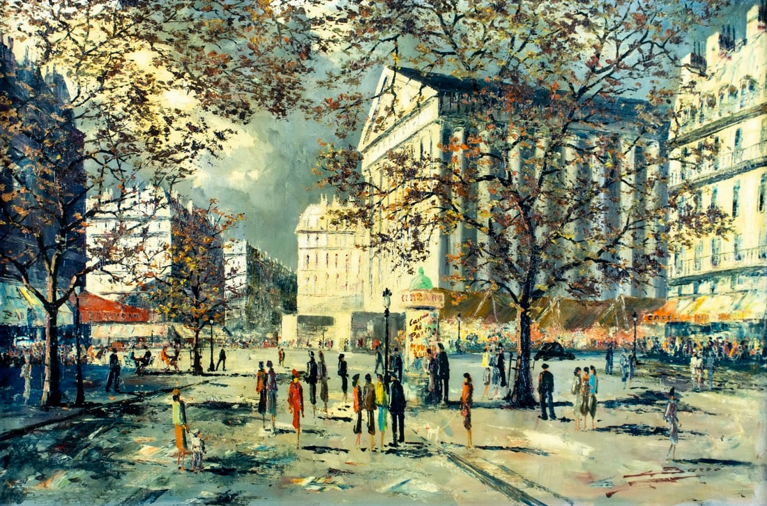 L Barre (France,20C) oil painting (1 of 12)