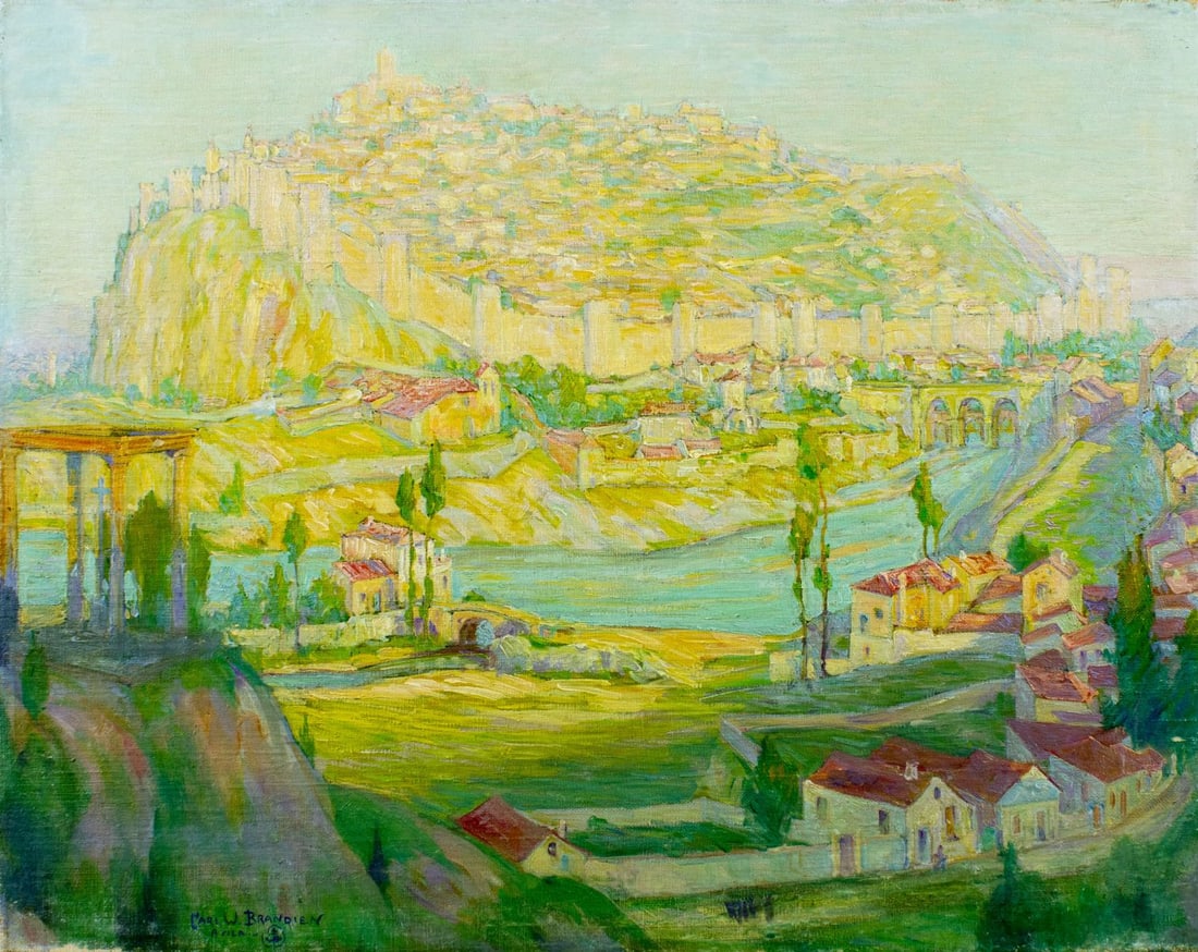 Carl Brandien (NY,1886-1965) oil painting (1 of 12)