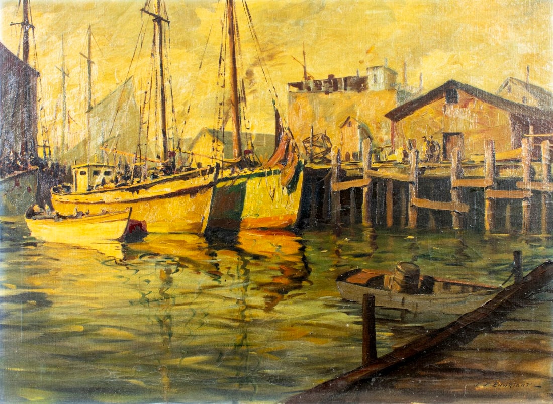 Hjalmar Cappy Amundsen (ME,NY,MA,1911-2001) oil painting (1 of 14)