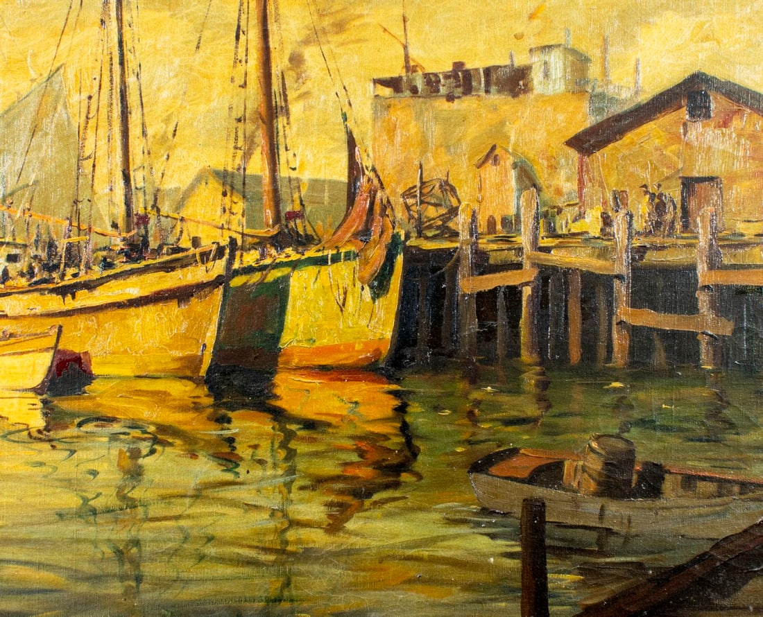 Hjalmar Cappy Amundsen (ME,NY,MA,1911-2001) oil painting - 5