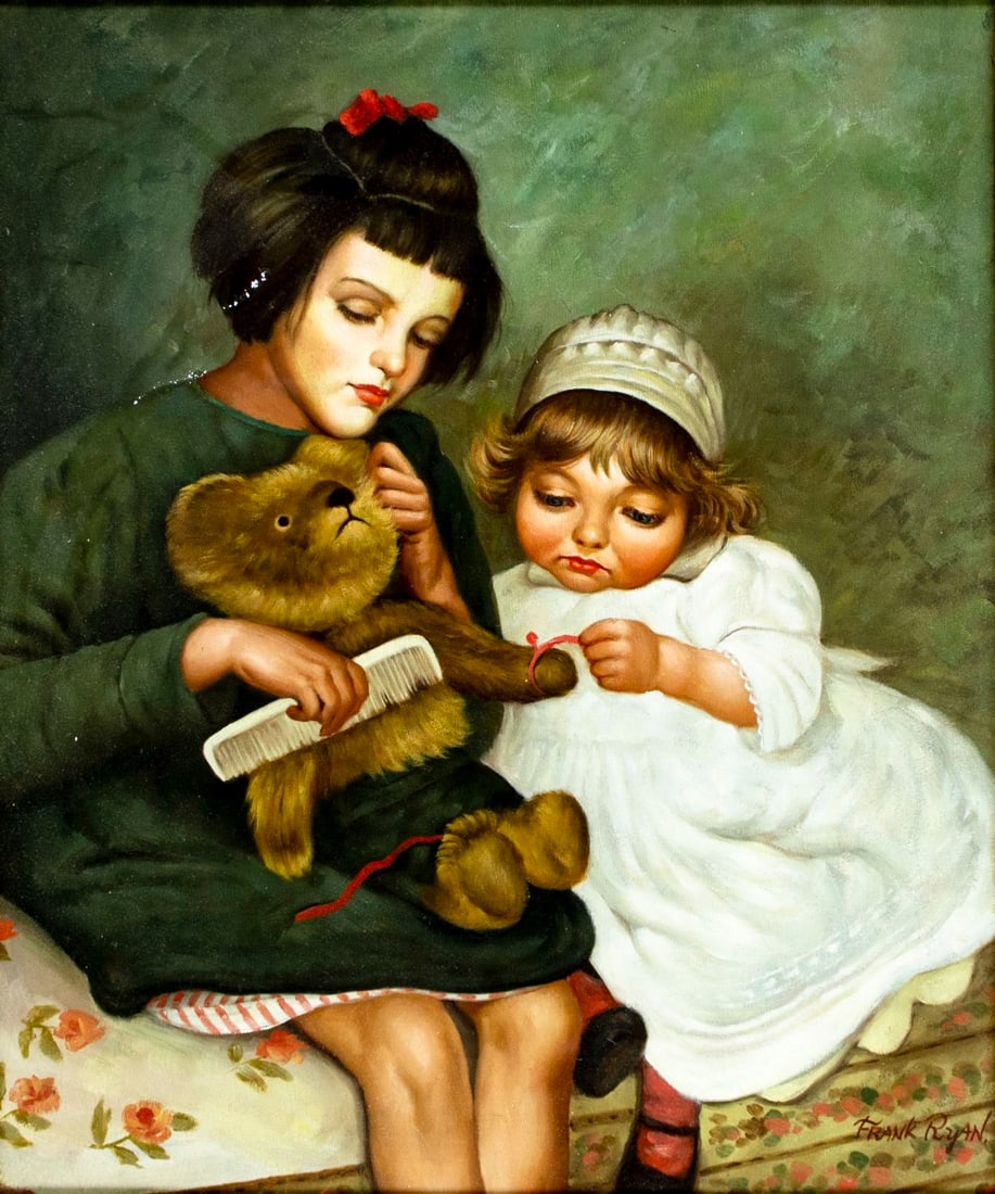 Contemporary decorative oil painting signed Frank Ryan (1 of 13)