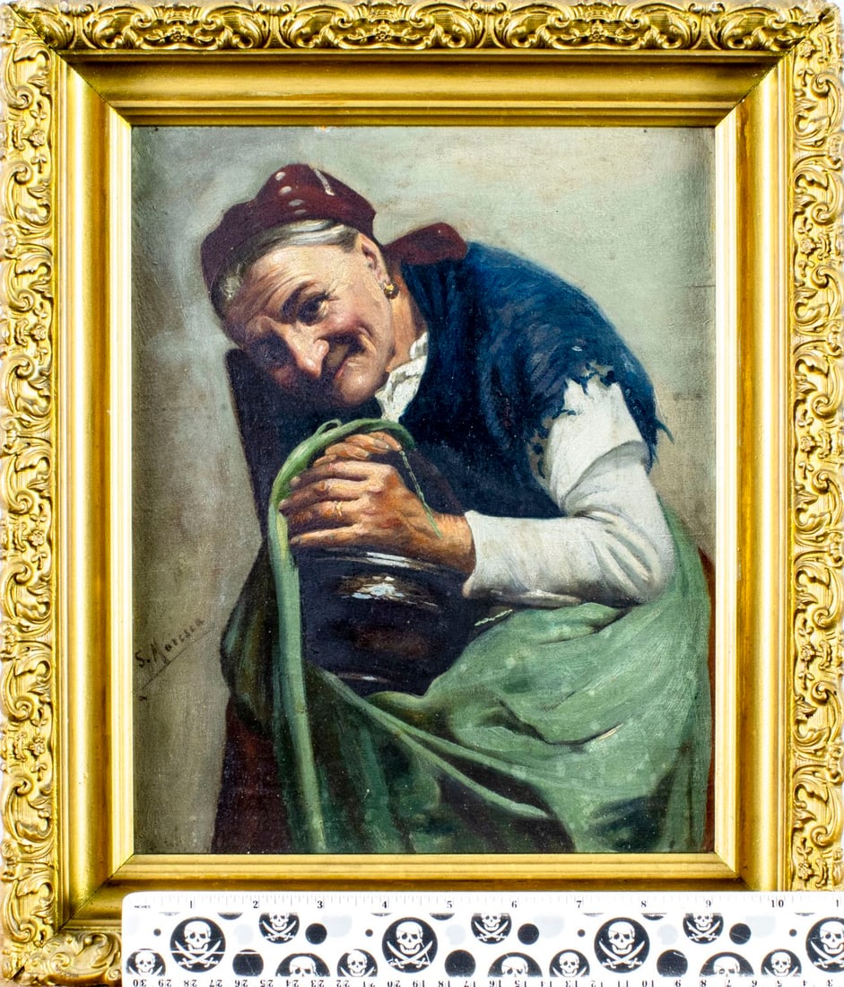 Salvatore Maresca (Italy,19/20C) oil painting antique - 2