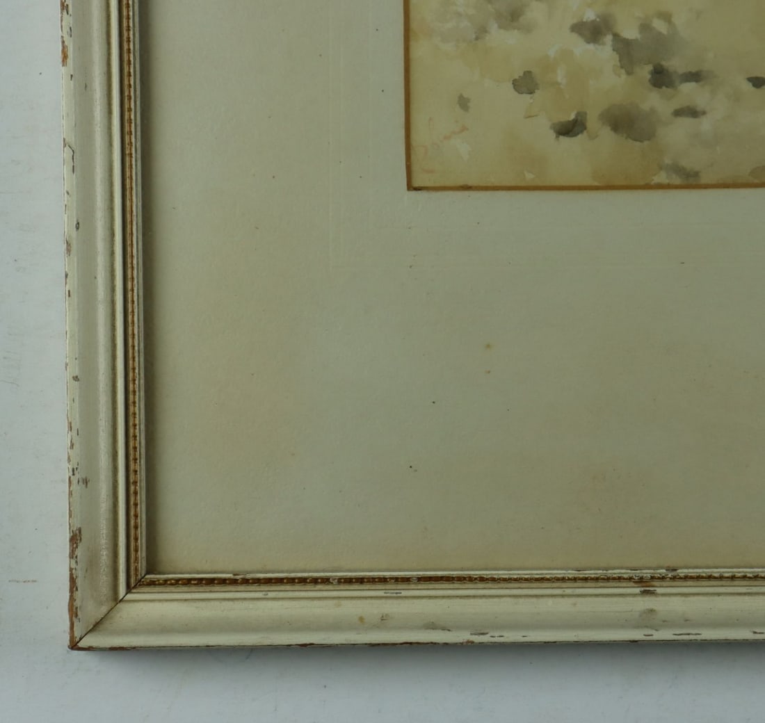 Pietro Lari (Italy,early 20C) watercolor painting antique - 10
