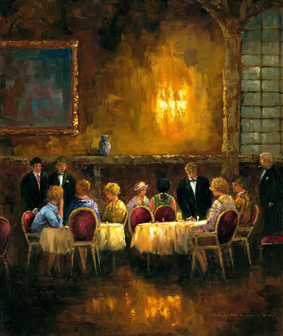 Otto Schuster (German,1924-?) oil painting (1 of 13)