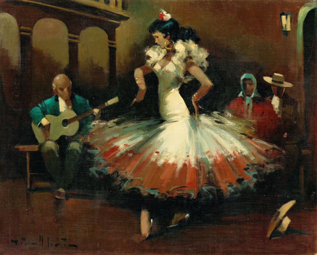 Joan Giralt Lerin (Spain,1907-?) oil painting (1 of 11)