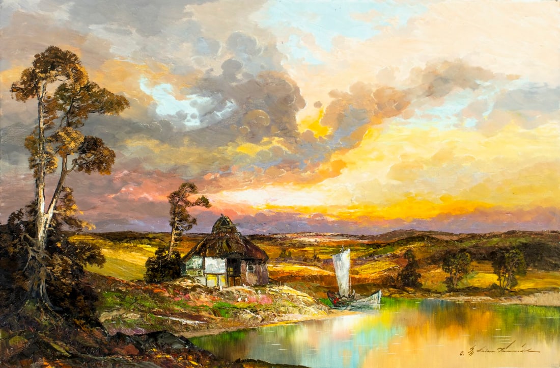 Heinz Ludwig Munnich (German,1921-1978) oil painting (1 of 14)