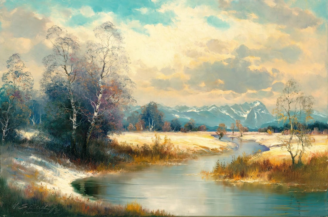 Helmut Stadelhofer (German,1914-1979) oil painting (1 of 11)