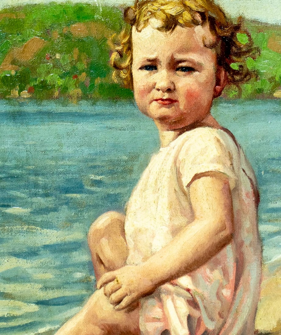 Elmer Pirson (NY,1888-1935) oil painting antique - 5
