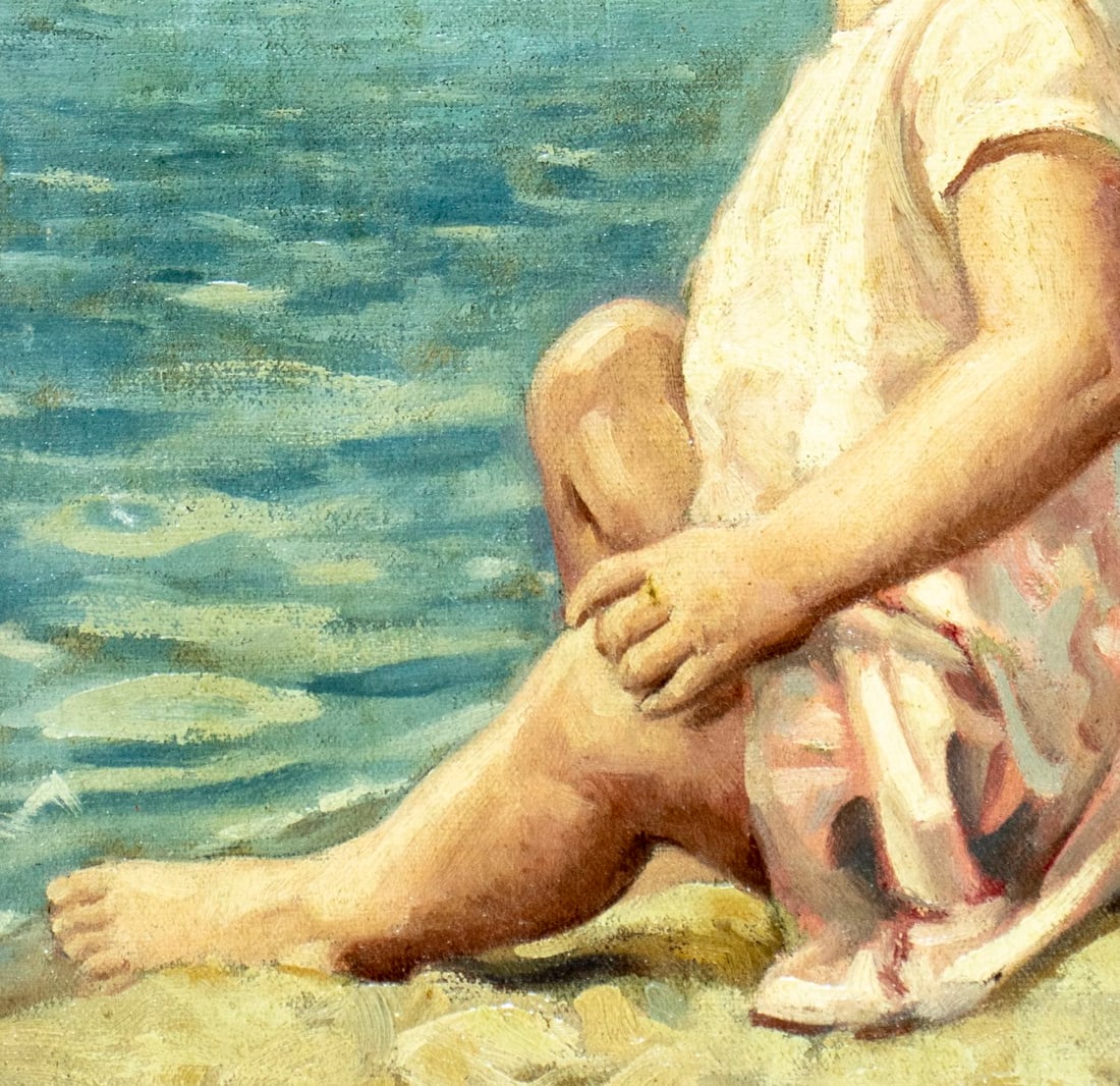 Elmer Pirson (NY,1888-1935) oil painting antique - 6
