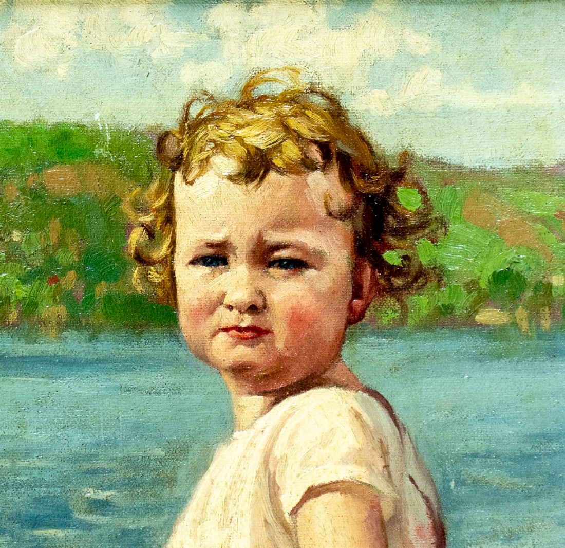 Elmer Pirson (NY,1888-1935) oil painting antique - 7