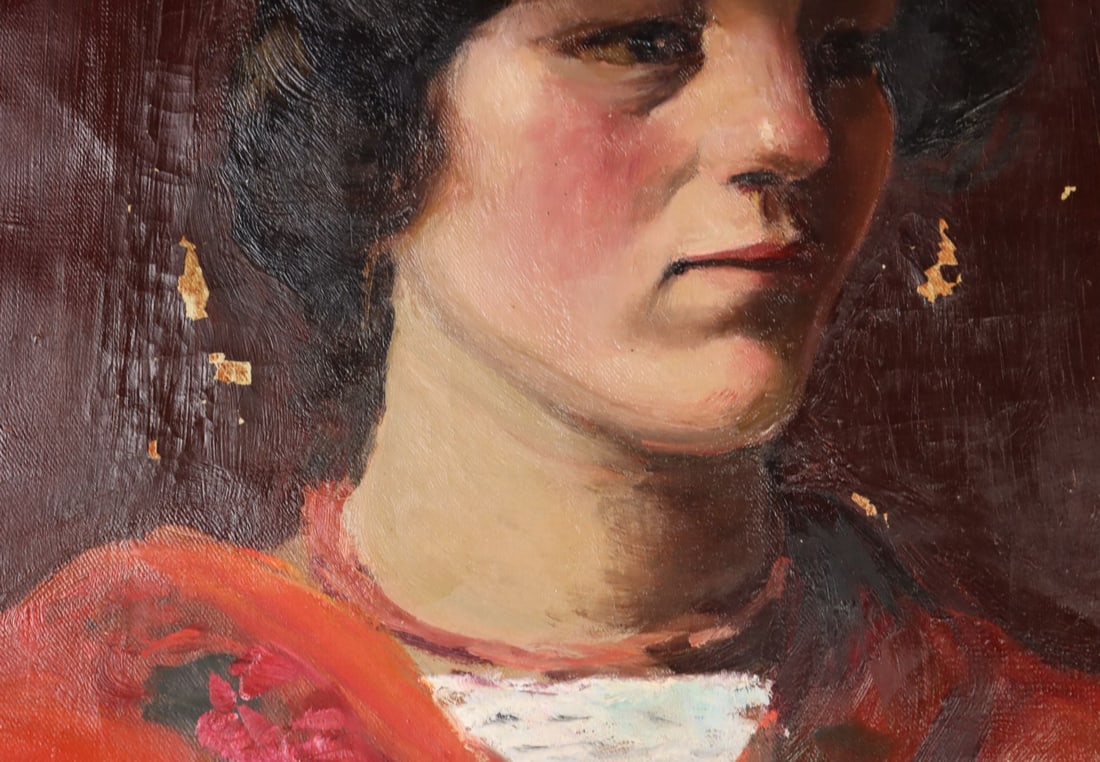 Katherine Beecher Stetson (NY,CA,RI,1885-1979) oil painting antique - 11