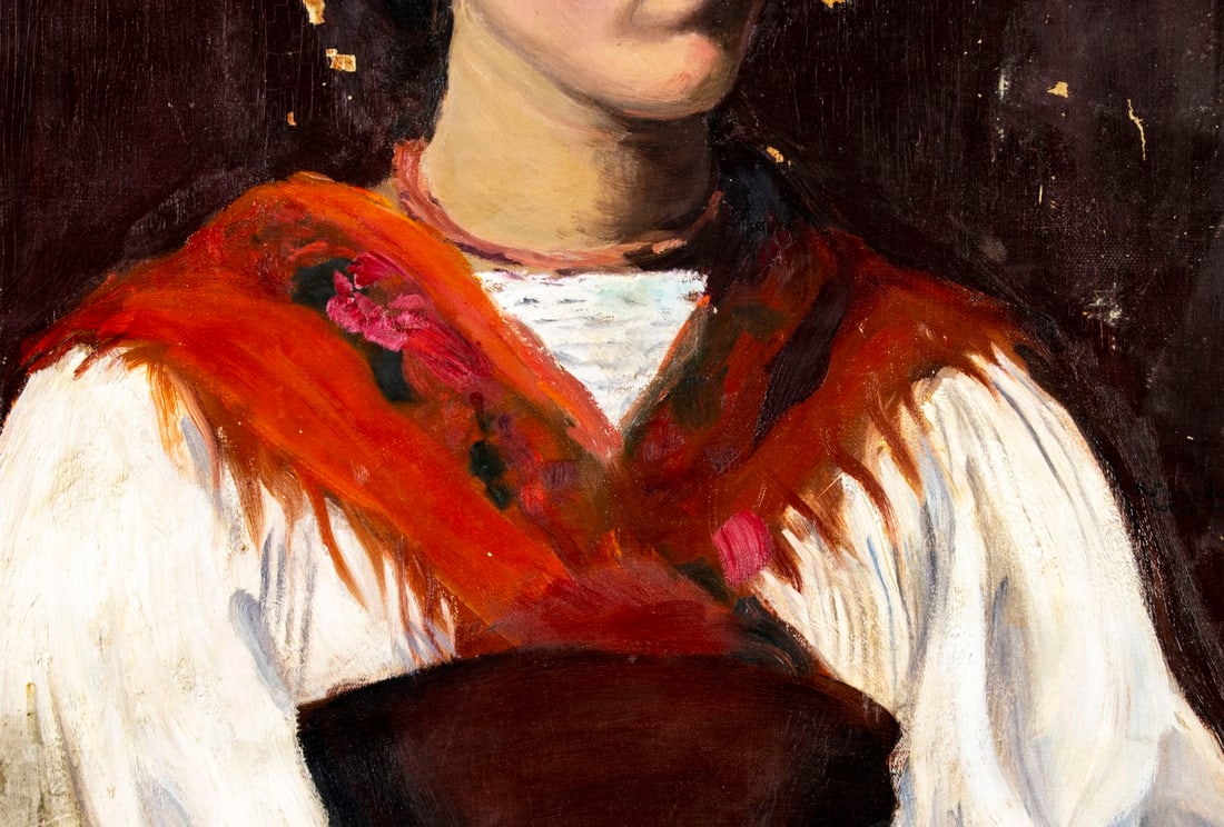 Katherine Beecher Stetson (NY,CA,RI,1885-1979) oil painting antique - 6