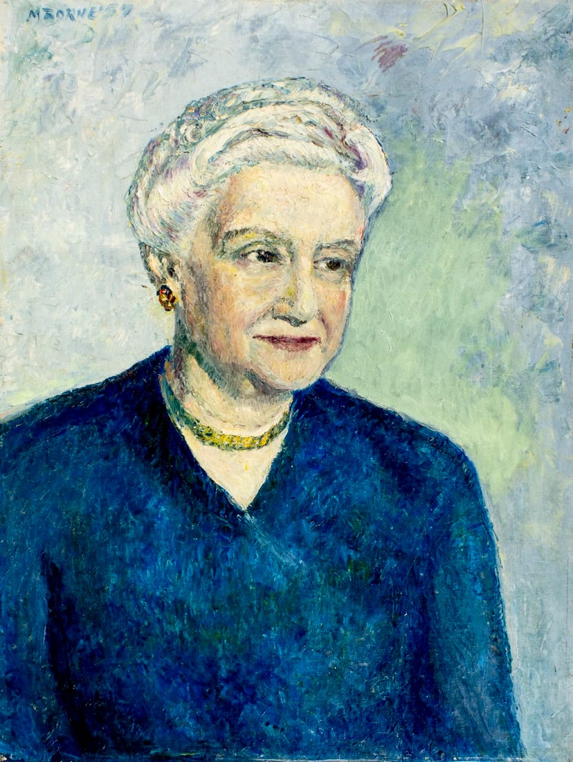 Mortimer Borne (NY,Poland,1902-1987) oil painting (1 of 12)