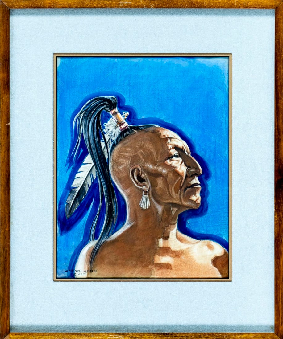 Joe Waano Gano (CA,1906-1982) watercolor painting - 3