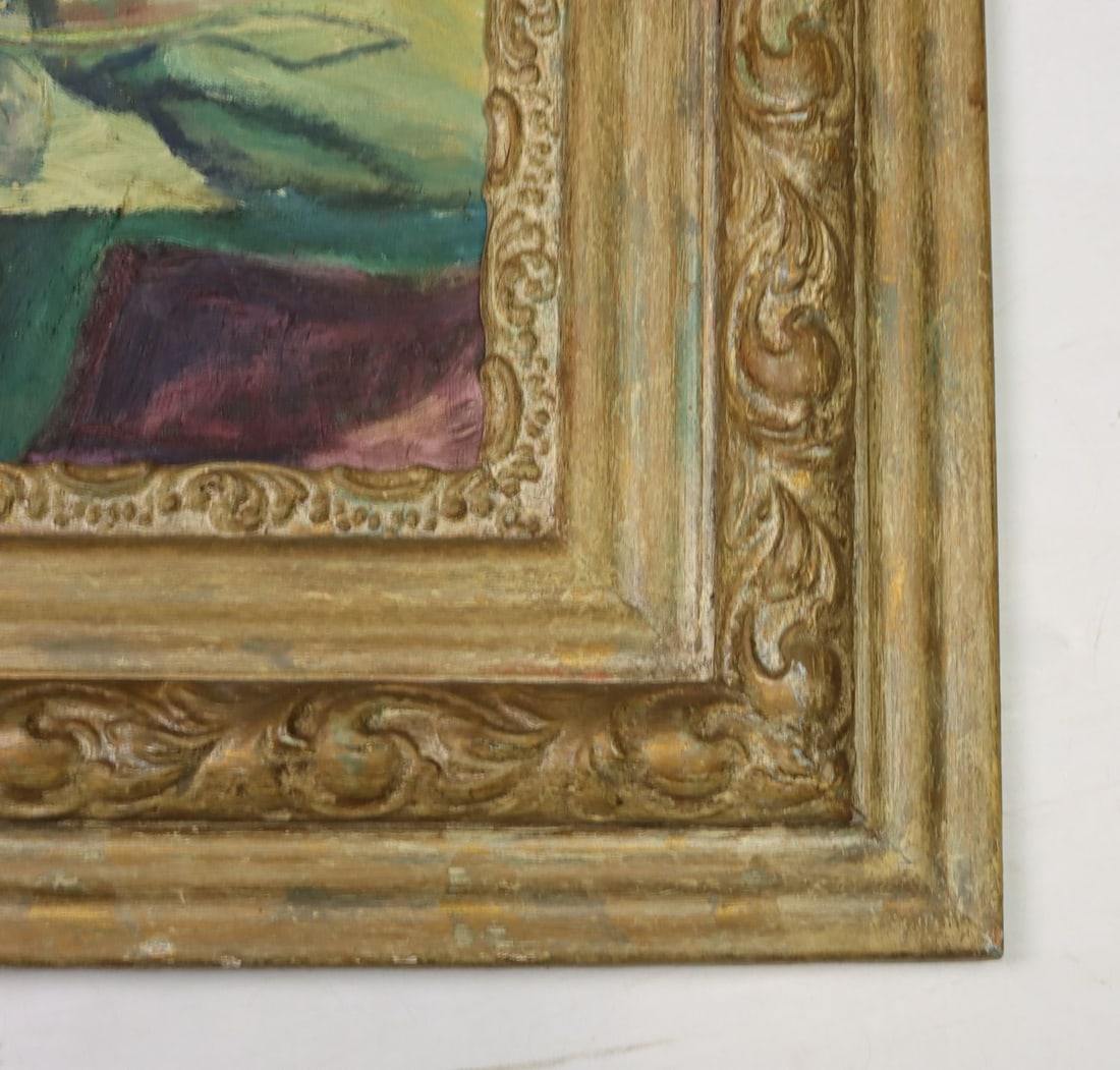 Vintage mid 20C oil painting - 11