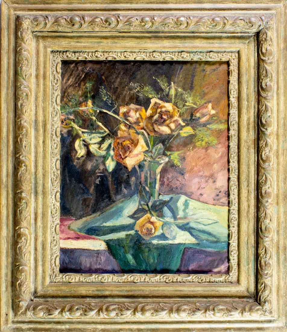 Vintage mid 20C oil painting - 3