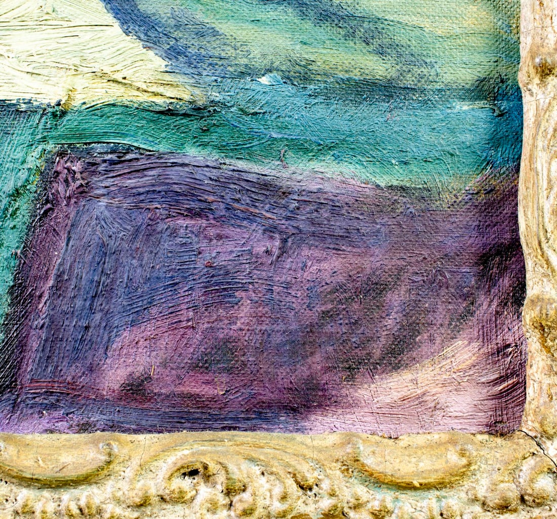 Vintage mid 20C oil painting - 4