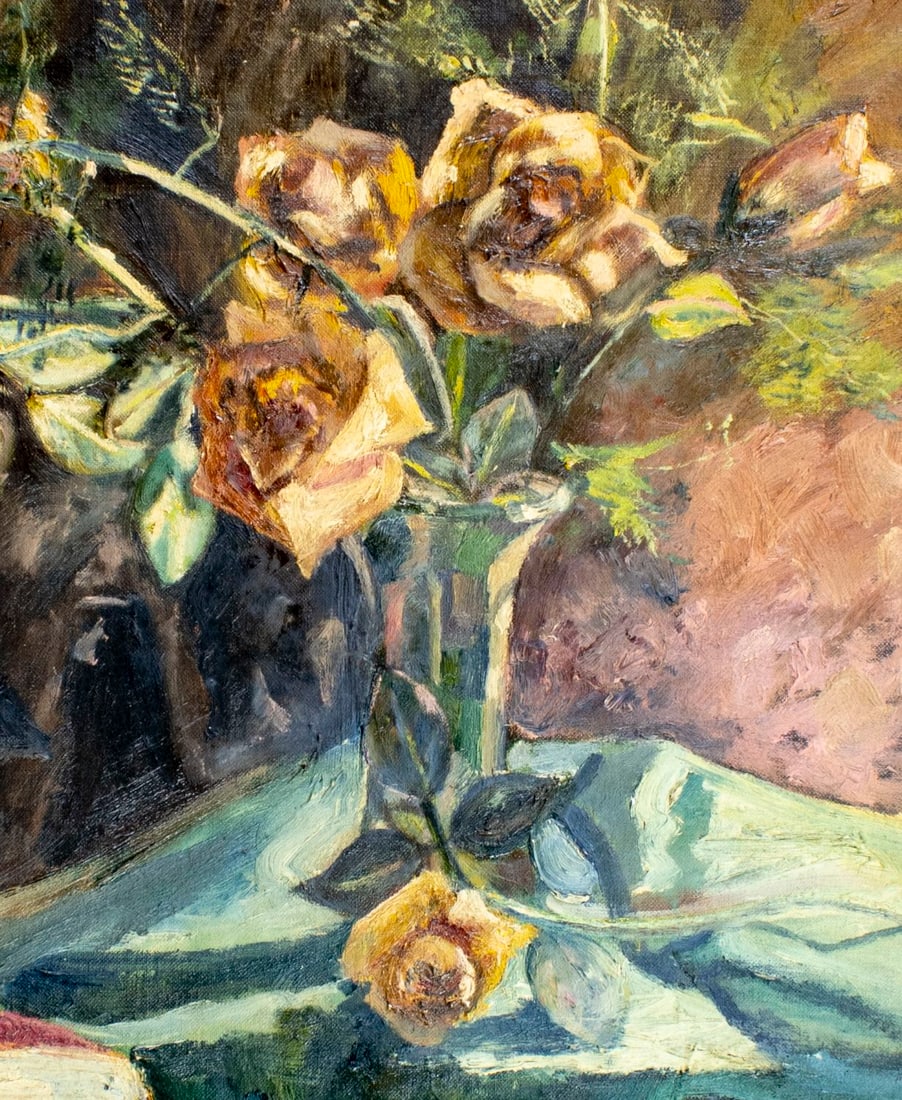 Vintage mid 20C oil painting - 5