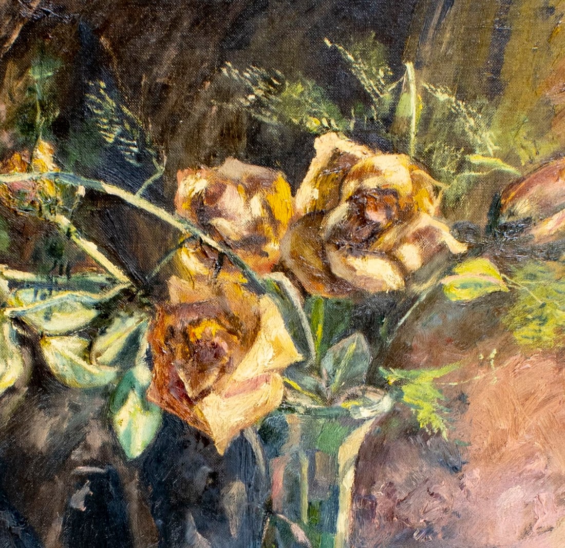 Vintage mid 20C oil painting - 7