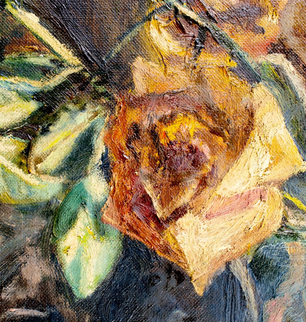 Vintage mid 20C oil painting - 8