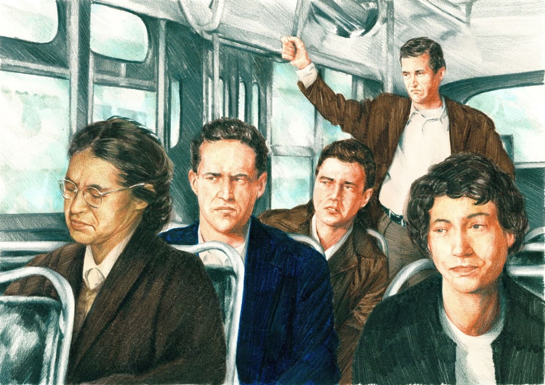 Paul Calle (CT,NY,1928-2010) colored pencil painting (1 of 12)