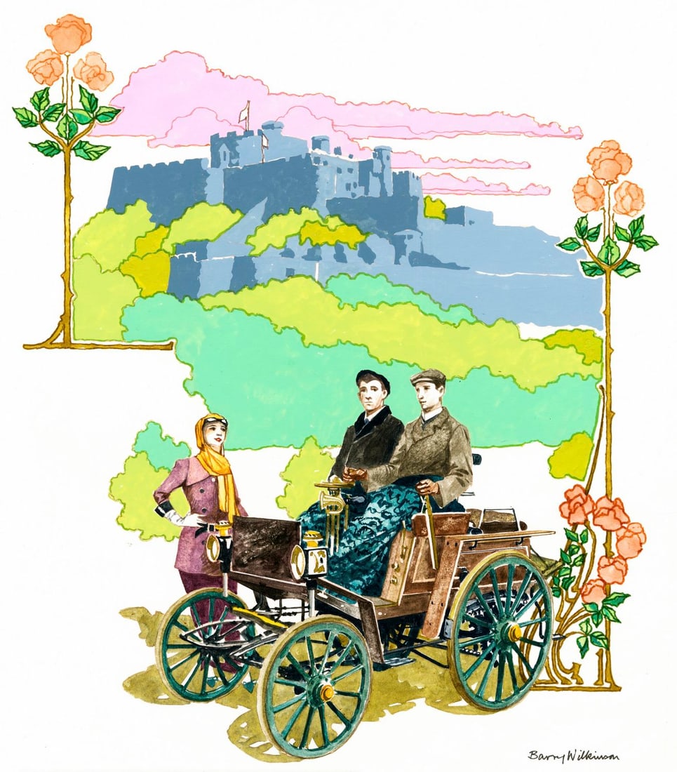 Barry Wilkinson (UK,1923-2007) gouache painting (1 of 12)