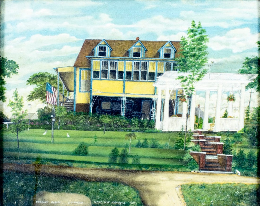 C O Keehne (US,early 20C) oil painting antique (1 of 14)