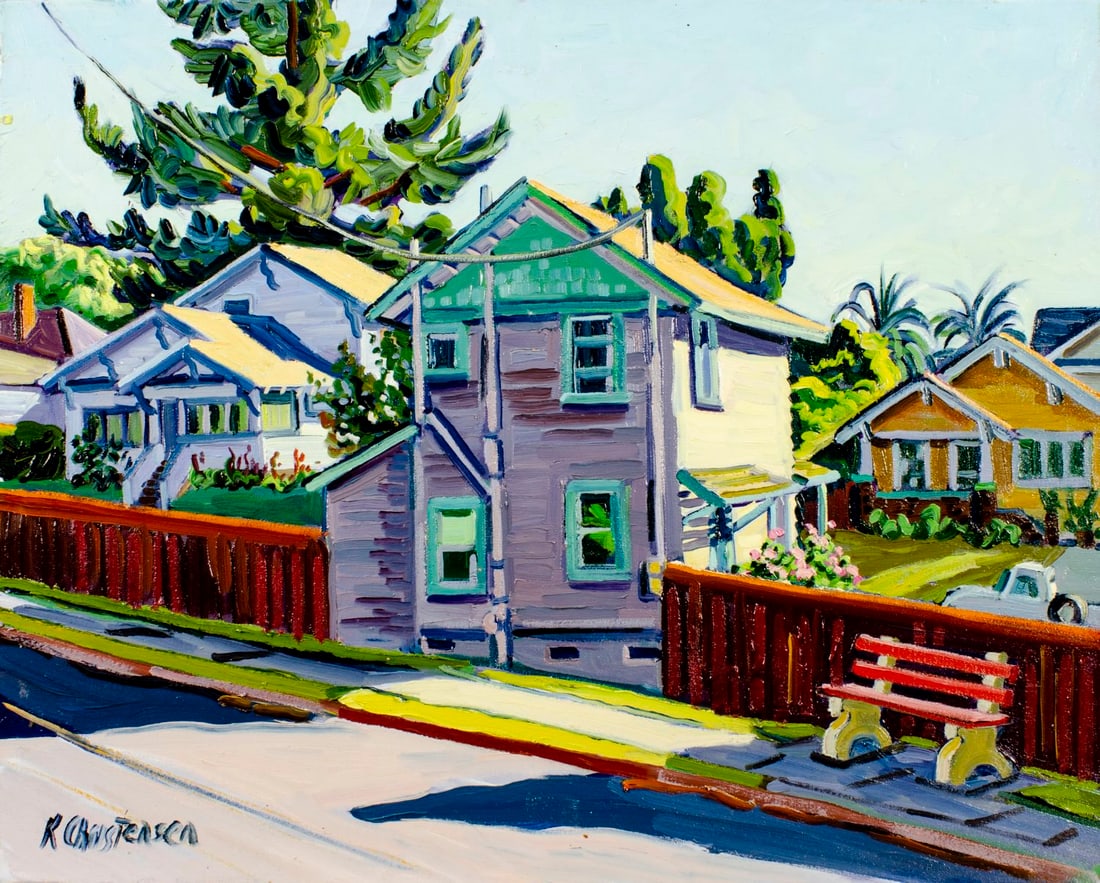 Ken Christensen (MI,CA,OH,b 1951) oil painting (1 of 12)