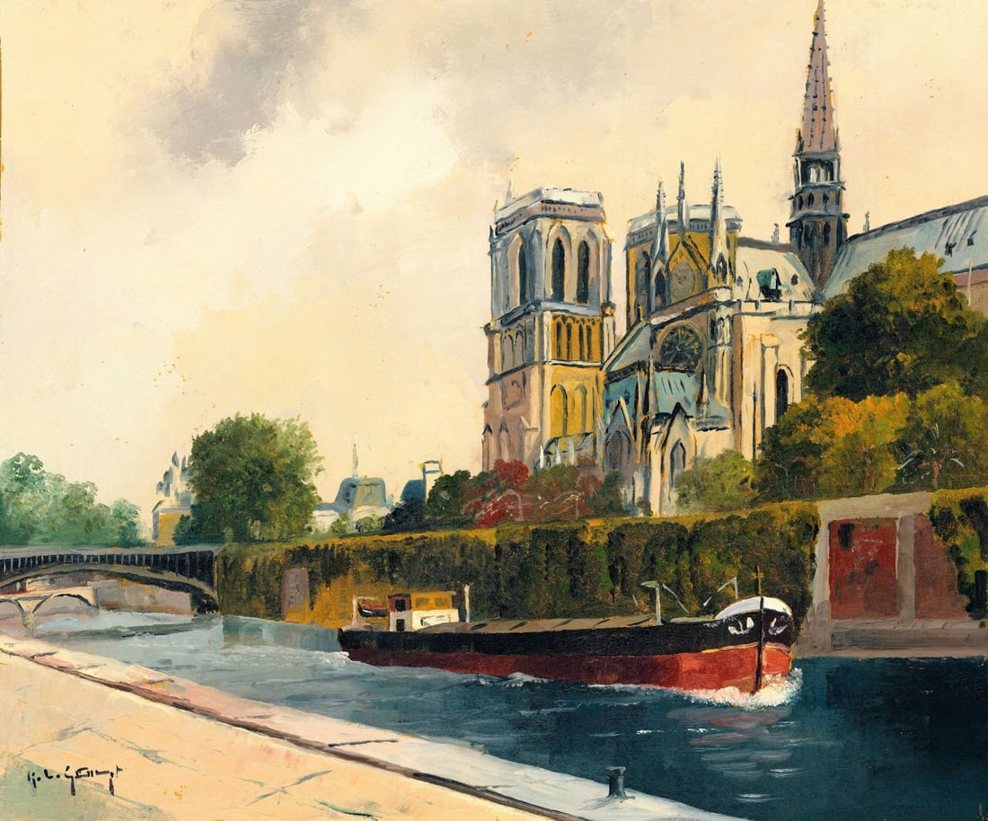 Karl Ludwig Gast (German,1907-?) oil painting (1 of 11)