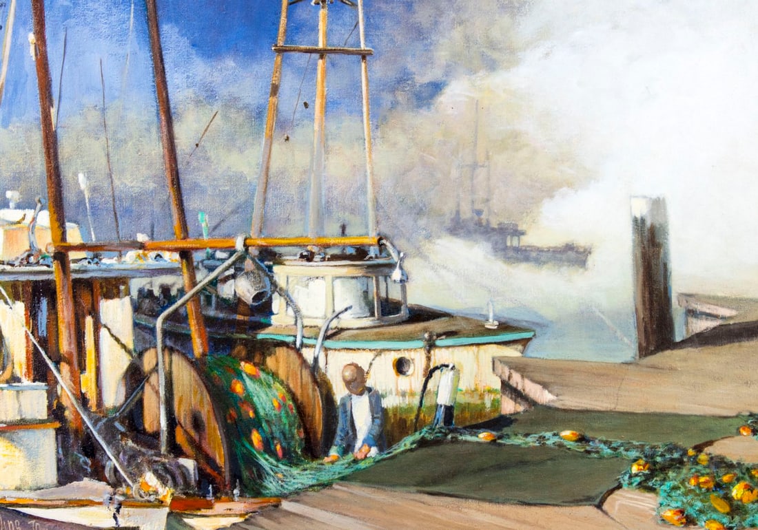 Betty J Phillips (MO,KS,1932-2017) oil painting - 5